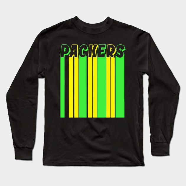 Packers Long Sleeve T-Shirt by Zivanya's art